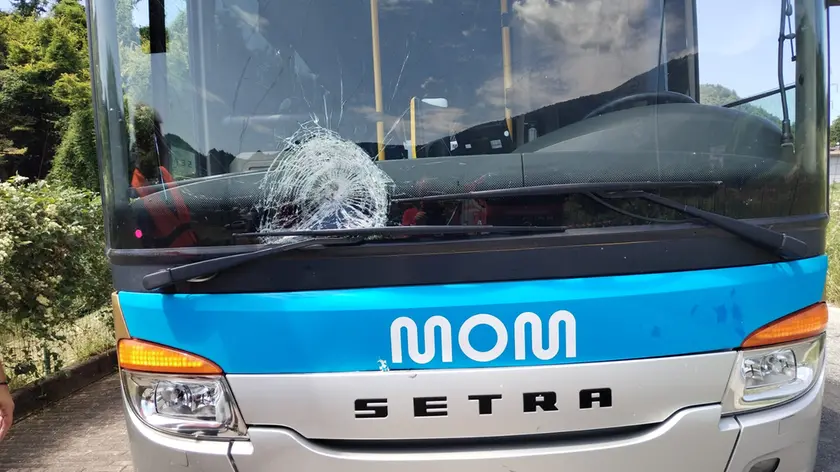 Il bus che ha travolto il bambino