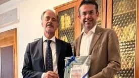 Da sinistra il nuovo prefetto di Belluno Roccoberton e il presidente Padrin