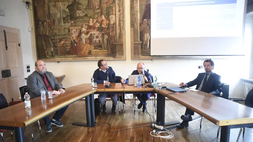 Da sinistra: Valerio Zannin, Paolo Dal Magro, Angelo Franchitti e Filippo Pagano