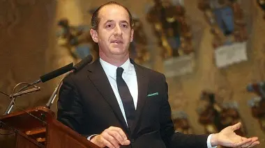 Luca Zaia ieri sera è arrivato a Cortina Incontra