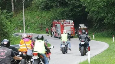 Motociclisti a Pian Osteria