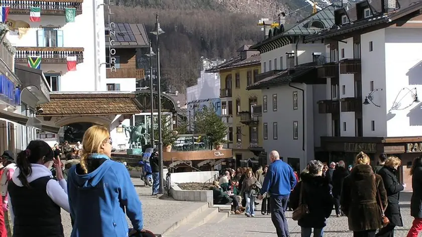 Turisti a Cortina