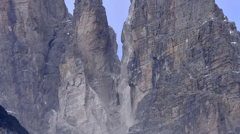 La zona dove è avvenuta la frana
