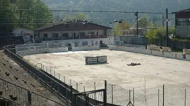 Lo stadio del ghiaccio di Agordo