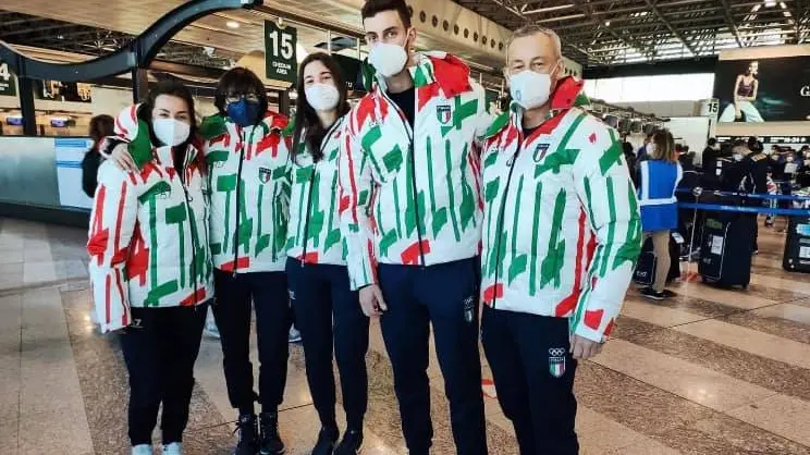 Gli azzurri del curling in partenza per Pechino