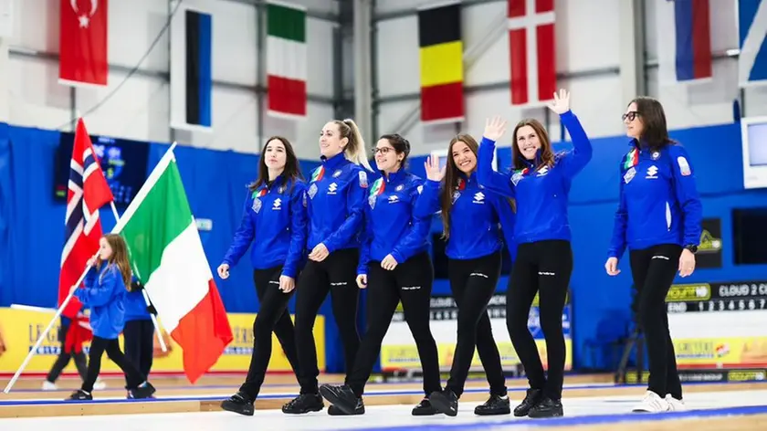 L'Italia femminile del curling, qui dopo l'argento agli Europei
