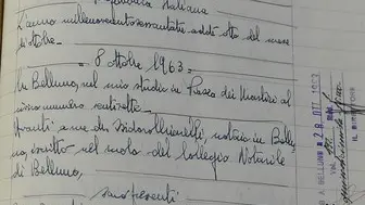 All'archivo notarile distrettuale di belluno gli atti del notaio Chiarelli riferiti alle vendite dei terreni di erto casso