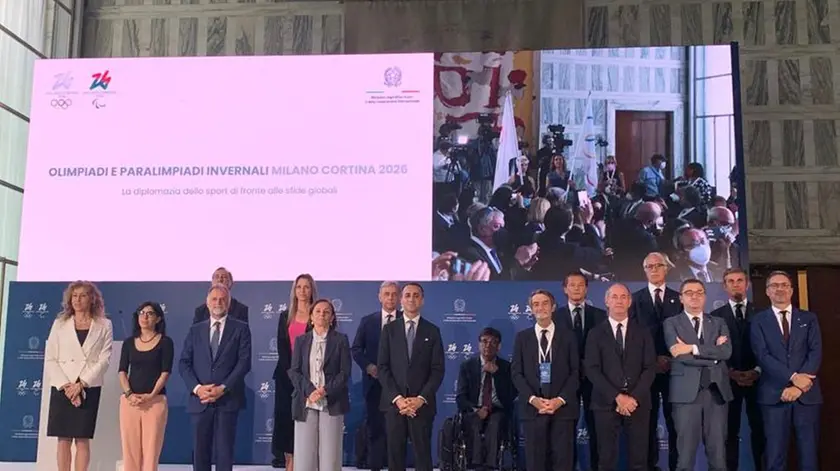 Una recente cerimonia dedicata alle Olimpiadi di Milano-Cortina 2026