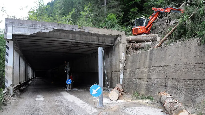 I danni delle frane dei giorni scorsi in Comelico