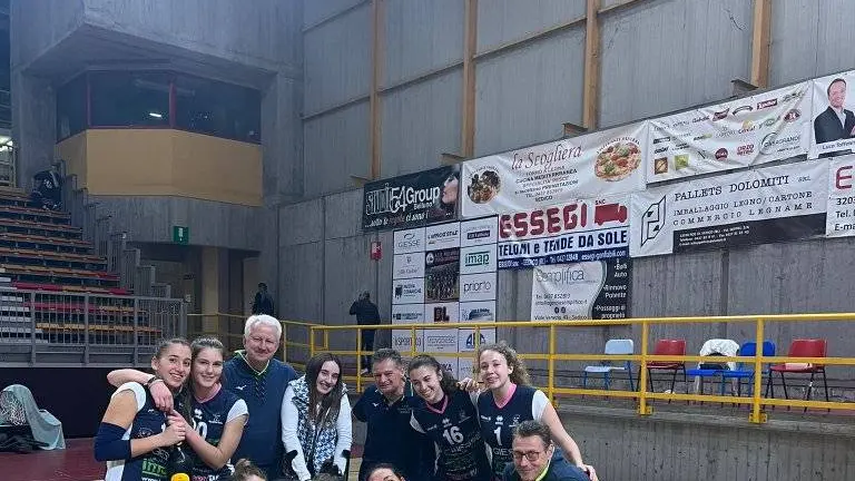 Il Giesse Sedico, qui dopo la vittoria di sabato in campionato