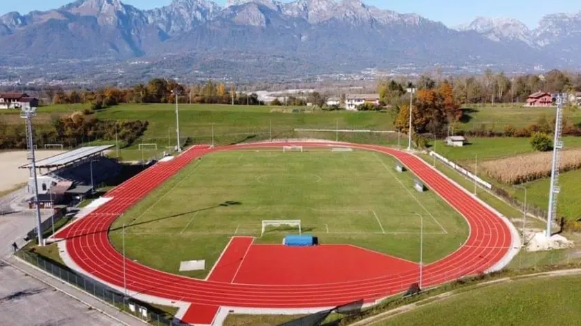 La pista di atletica di Borgo Valbelluna