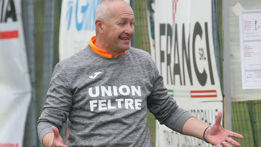 L'allenatore dell'Union Feltre Andrea Zanuttig