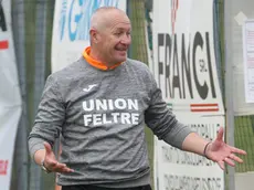 L'allenatore dell'Union Feltre Andrea Zanuttig