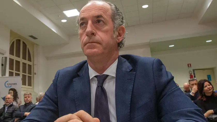 Il presidente della giunta regionale Luca Zaia