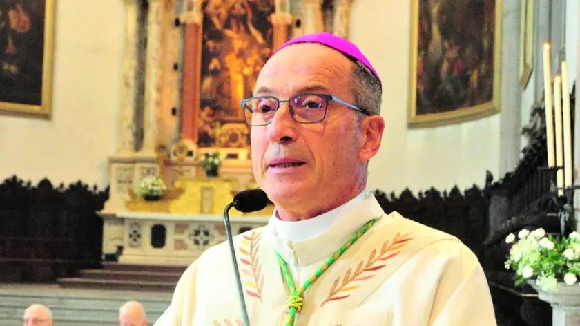 Il vescovo di Belluno Feltre, monsignor Renato Marangoni
