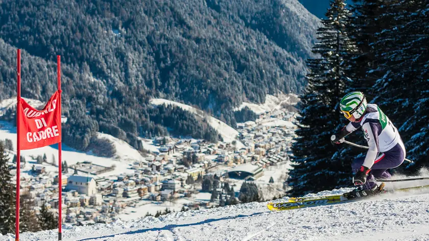 Gli impianti di sci di Monte Agudo ad Auronzo di Cadore.