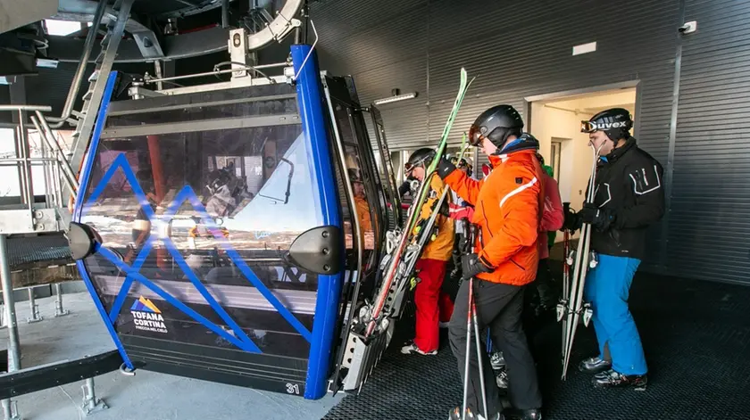 Inaugurazione Nuova Freccia Nel Cielo a Cortina - Da Rin - Perona