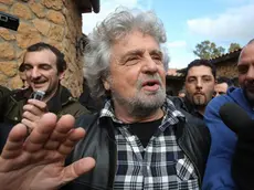 Firebrand leader of the anti-establishment 5-Star Movement (M5S) Beppe Grillo on Friday said it was "legitimate" that some members should disagree with official party policy during a meeting with MPs outside Rome, Fiumicino, 5 April 2013. ANSA/ALESSANDRO DI MEO