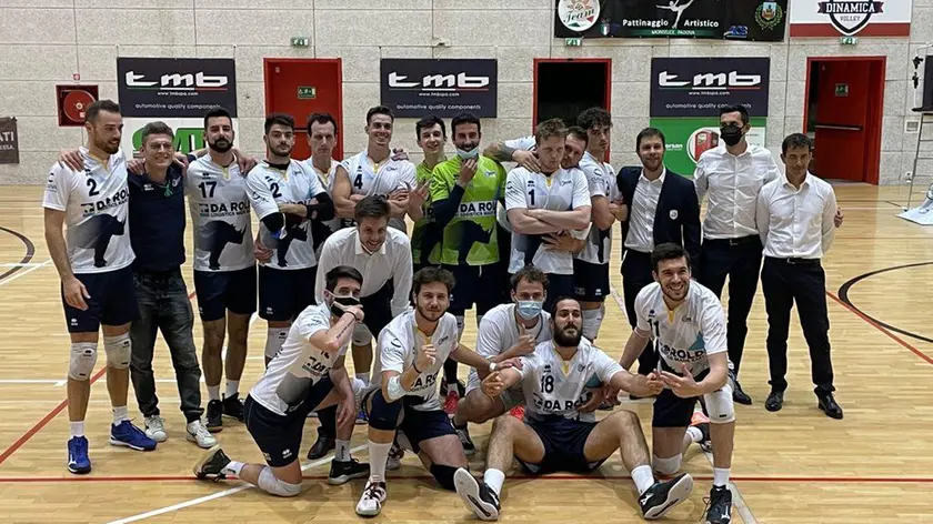 La Da Rold Logistics Belluno dopo una vittoria nei playoff