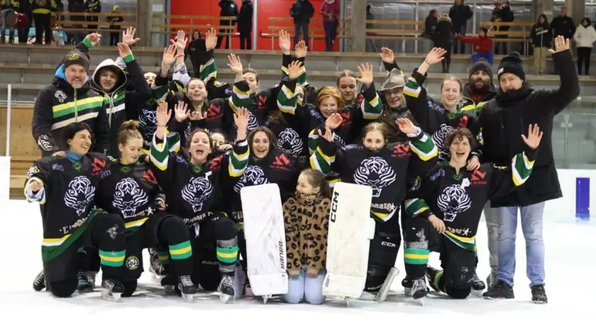 Le ragazze dello Zoldo che hanno conquistato la finale scudetto