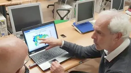 Il meteorologo dell’Arpav di Arabba Thierry Robert-Luciani