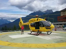 L'elicottero del Suem 118 di Pieve di Cadore