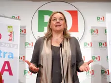 31/10/2012 Roma, Laura Puppato presenta la sua candidatura alle primarie del centro sinistra. Nella foto Laura Puppato