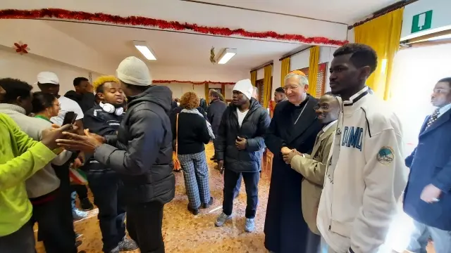 Il patriarca Moraglia tra i migranti in Cadore