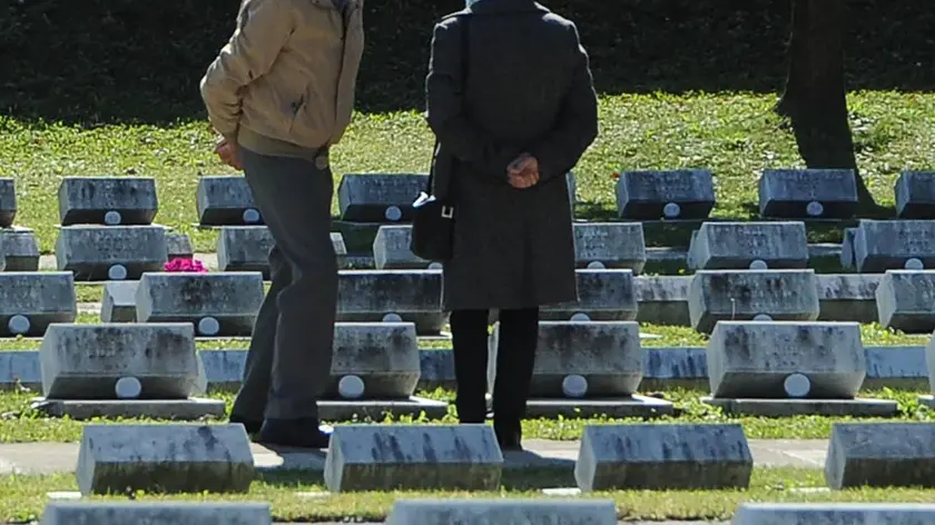 Il cimitero del Vajont, a Fortogna