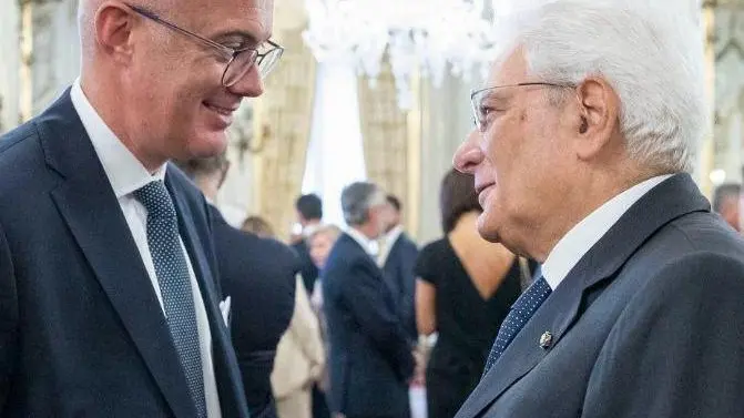 Federico D’Incà con Sergio Mattarella