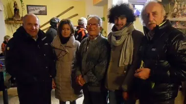 A destra il presidente Morzenti con la famiglia Mares
