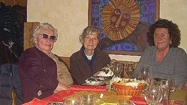 Un momento della serata che si è svolta al ristorante “Al Lumin” di Forno di Zoldo