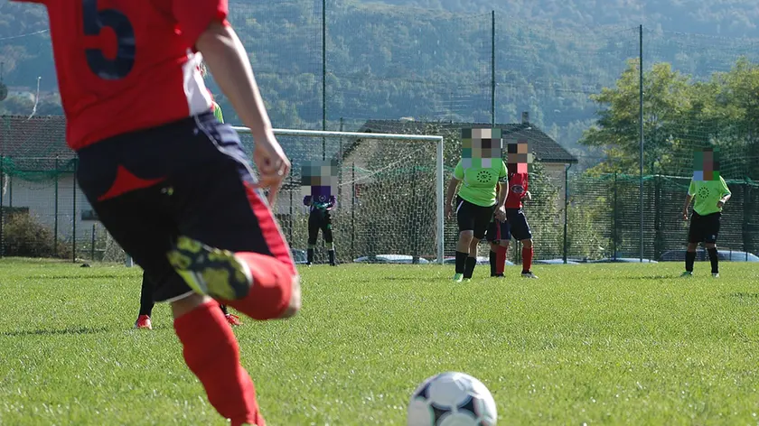 Una gara di calcio femminile