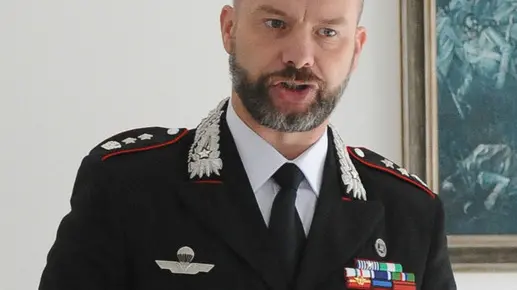 il nuovo comandante provicniale dell'arma Massimo Cucchini