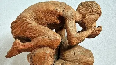Una delle opere di Augusto Murer esposte in Crepadona