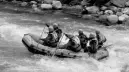 Rafting nel fiume (archivio)