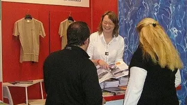 Lo stand di Dolomiti Stars alla fiera in Olanda