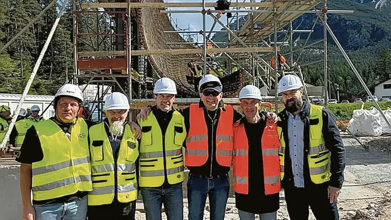 L’ultimo sopralluogo ai lavori per la realizzazione della pista da bob
