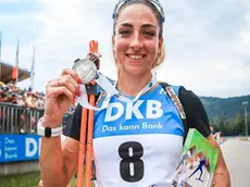 Lisa Vittozzi con la medaglia