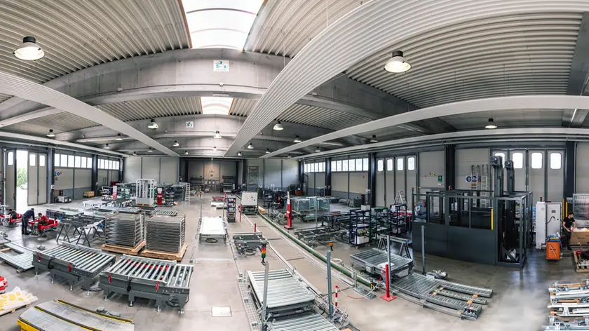 L'area assemblaggio della Technowrapp di Fonzaso