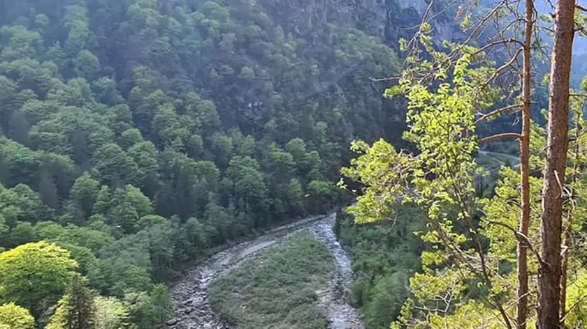 La zona della valle del Vanoi dove dovrebbe essere realizzato l’invaso