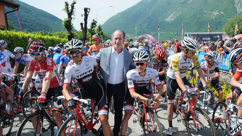 Zaia alla partenza dal Lago di Santa Croce del 2016