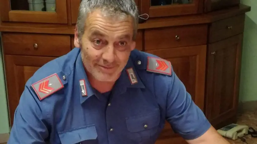 il carabiniere Alessandro D'Alfonso in divisa