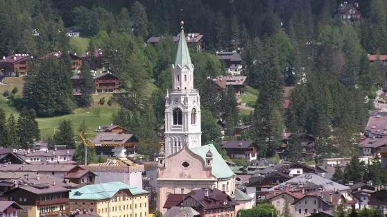 Una veduta di Cortina