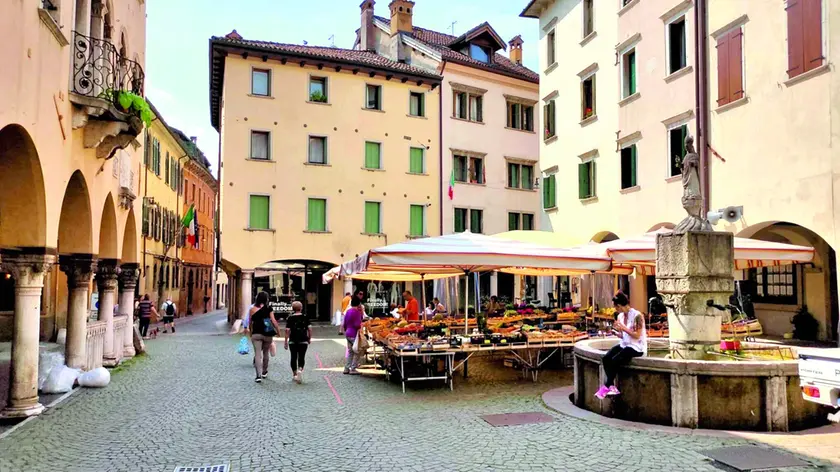 Piazza delle Erbe a Belluno