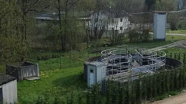 Le villette costruite vicino al depuratore di Limana