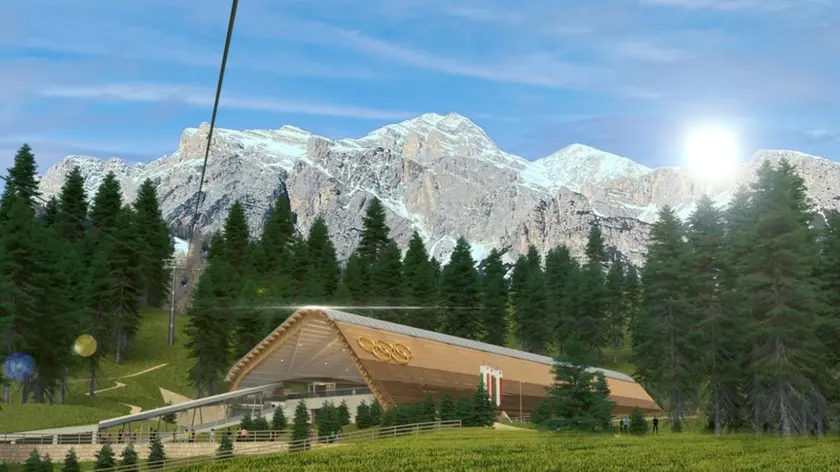 Il rendering della partenza delle gare maschili