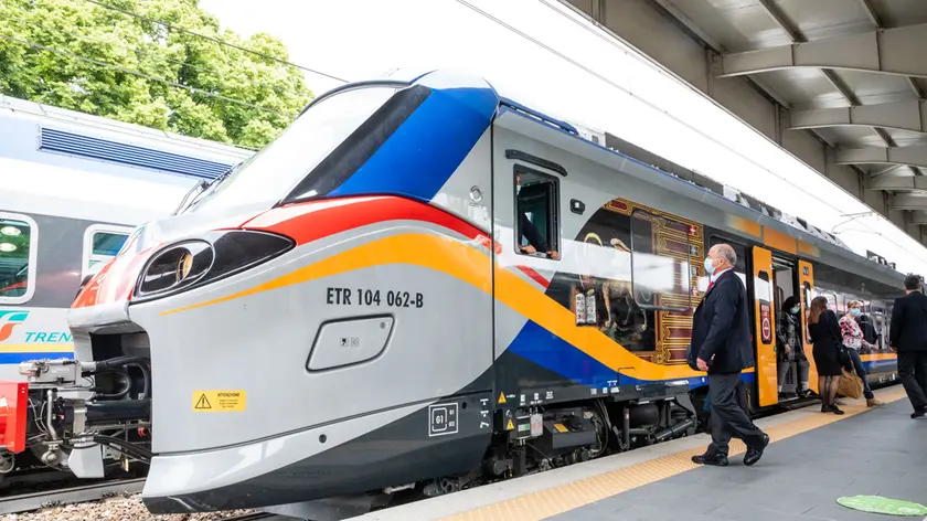 Agostini Belluno Arrivo a Belluno da Conegliano Viaggio Inauugrale della line elettrificata