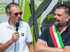 stefano da rin puppel - perona - calalzo di cadore - arrivo del primo treno abilitato al trasporto biciclette larese - ciotti maria antonia - baggio tiziano - de carlo luca