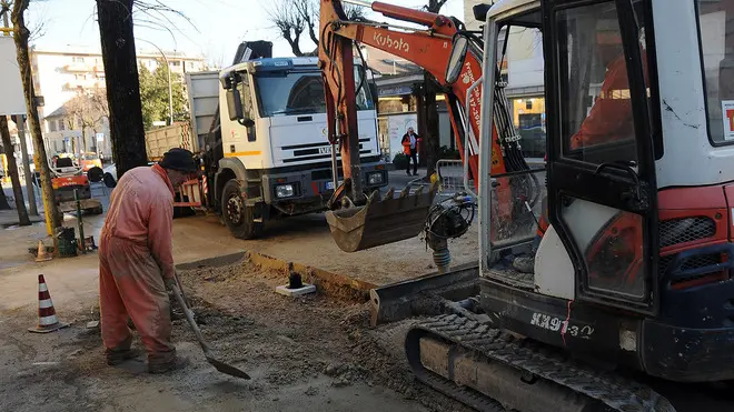 Lavori in Via Feltre